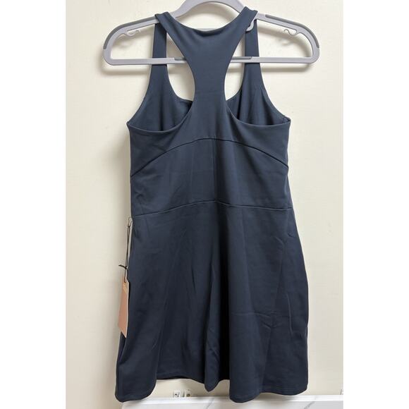 Girlfriend Collective Women’s Medium Navy Blue Racerback Activewear Dress NWT - Picture 2 of 6